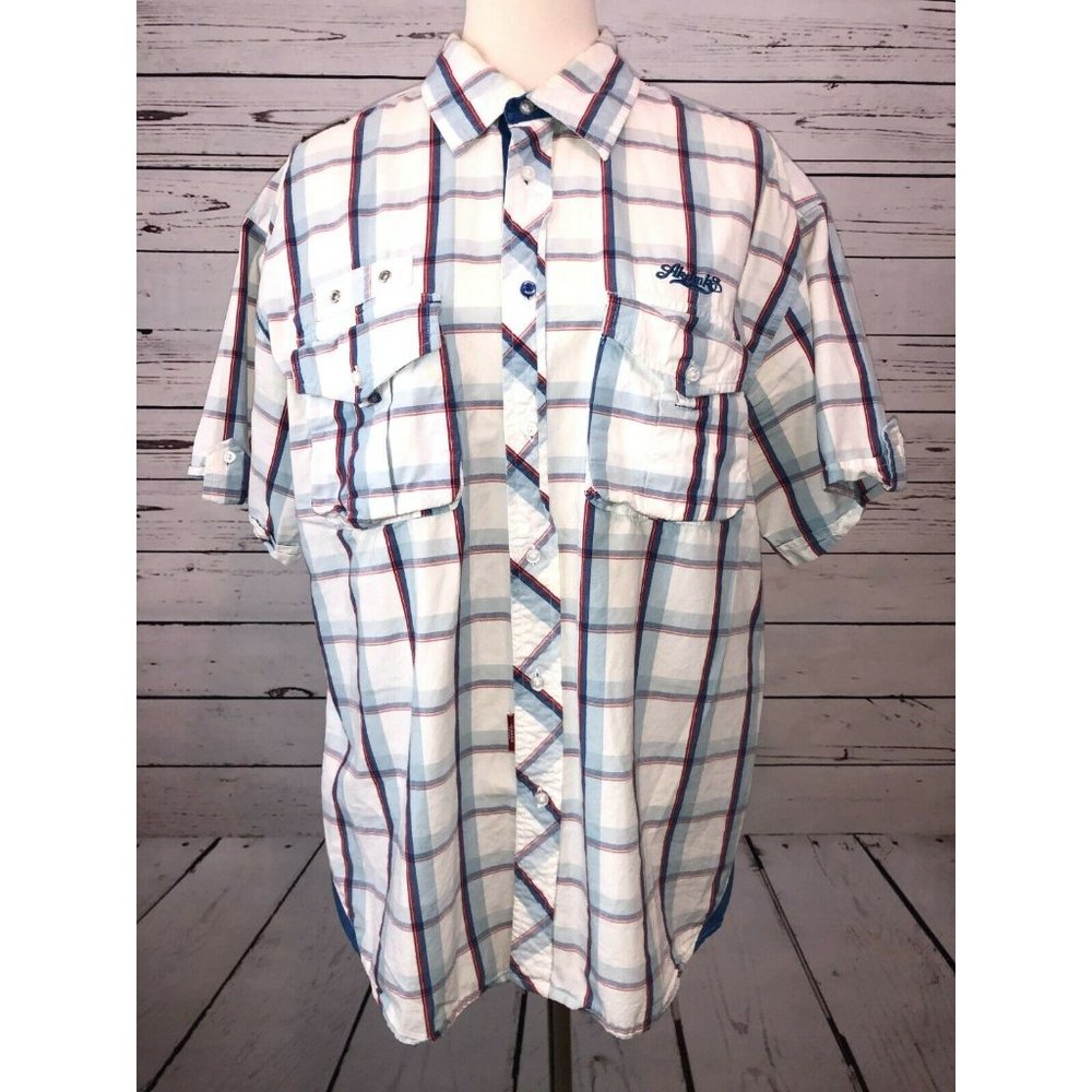 Akademics Medium Short‎ sleeve button front Shirt